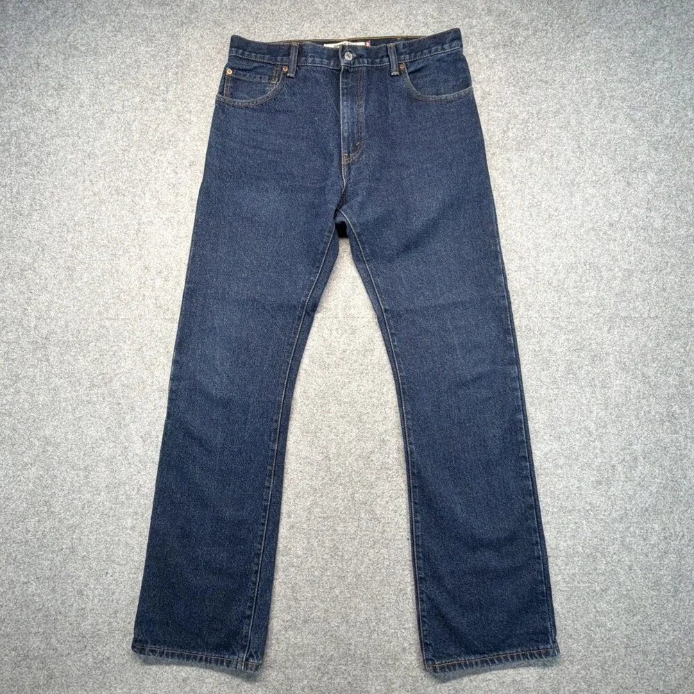 Vintage Levi's 517 Jeans Mens 34x34 Blue Bootcut Dark Wash Y2K
